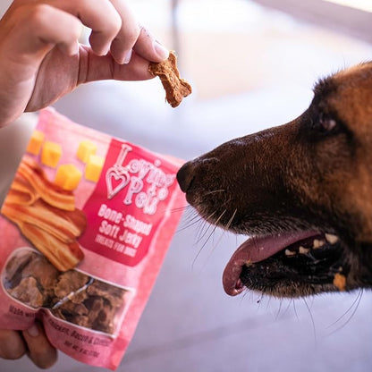 Loving Pets Soft Jerky Dog Treats – Real USA-Sourced Meat Dog Snacks for Training, Puppies & Everyday Reward – Soft, Chewy Dog Treats for Small, Medium & Large Dogs – Wheat & Corn Free