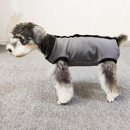 Dog’s Recovery Suit Post Surgery Shirt for Puppy, Wound Protective Clothes for Little Animals(Grey-m)