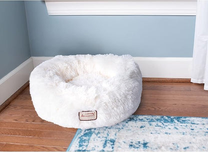 Armarkat Cuddle Bed Model C70NBS-M, Ultra Plush and Soft, White