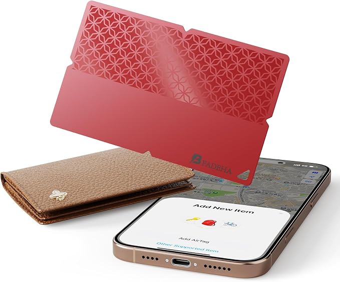 2026 Apple MFi Certified Wallet Tracker Smart Card for Find My iPhone Ultra Thin Air Tracker Tag for Travel, 5 Years+ Staying Power, IP69 Waterproof, Key Finder & Item Locator for Keys, Bags, Passport