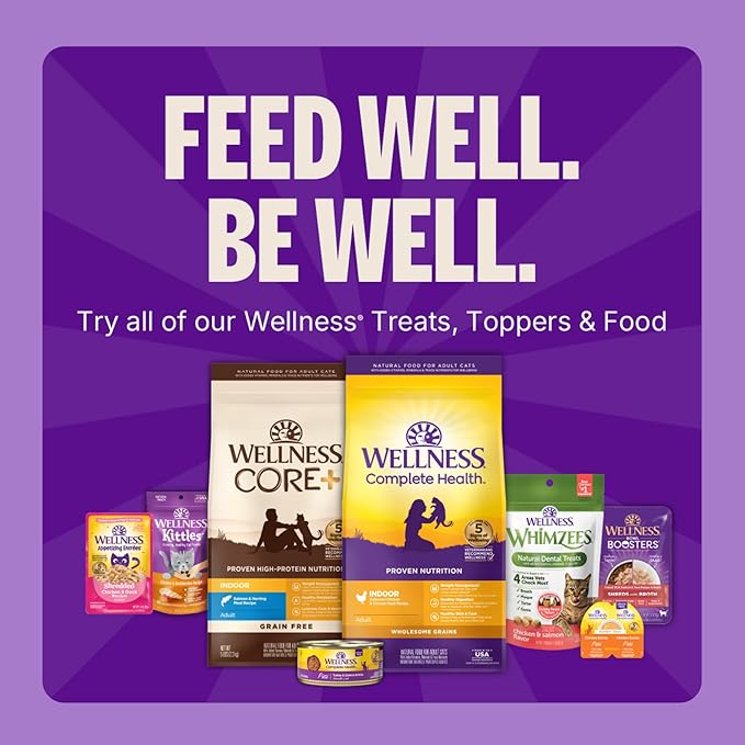 Wellness Kittles Crunchy Natural Grain Free Cat Treats, Salmon & Cranberries Recipe, All Life Stages, 2-Ounce Bag