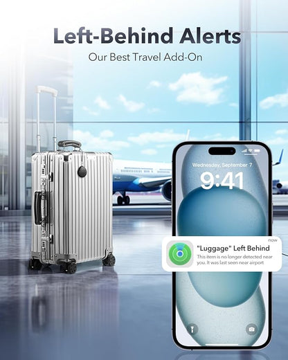 Air Tracker Tags-1 Pack for Apple Find My(iOS Only), Official MFi Certified, Smart Bluetooth Key Finder, Tracking Device for iPhone, Mini Finder Locator for Luggage, Backpack, Wallet, Bags, eBike