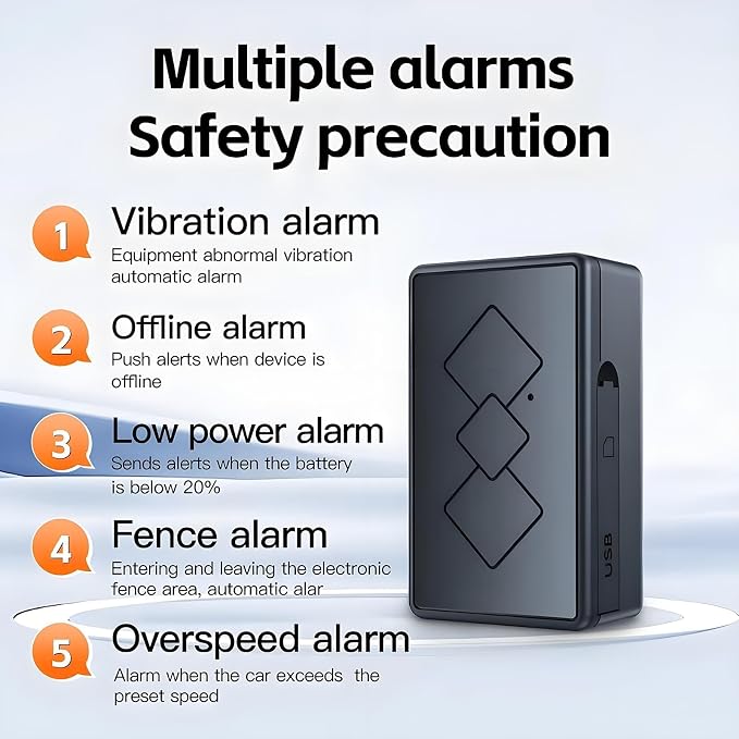 Mini GPS Tracker for Vehicles - Tracker Device for Vehicles No Subscription No Monthly Fee Car Tracker Device Hidden Magnetic Real-Time Tracking GPS Tracker for Cars Kids Dogs