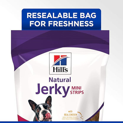 Hill's Natural Jerky Strips, All Life Stages, Great Taste, Dog Treats, Chicken (Small & mini Breeds), 7.1 oz Bag (Pack of 2)