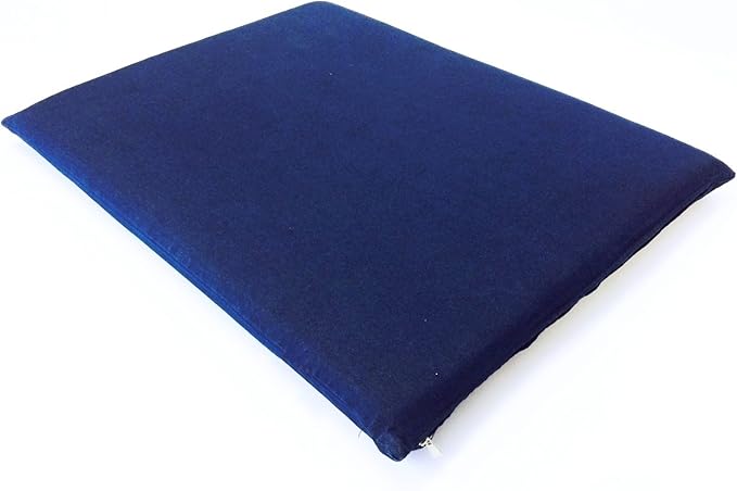 Luxurious Comfort Solid Pad Memory Foam Pet Dog Bed with Inner Waterproof Case and External Cover for Medium and Large Dogs + Free 2nd Cover (Complete Bed - 45"x27"x3", Denim - Blue)