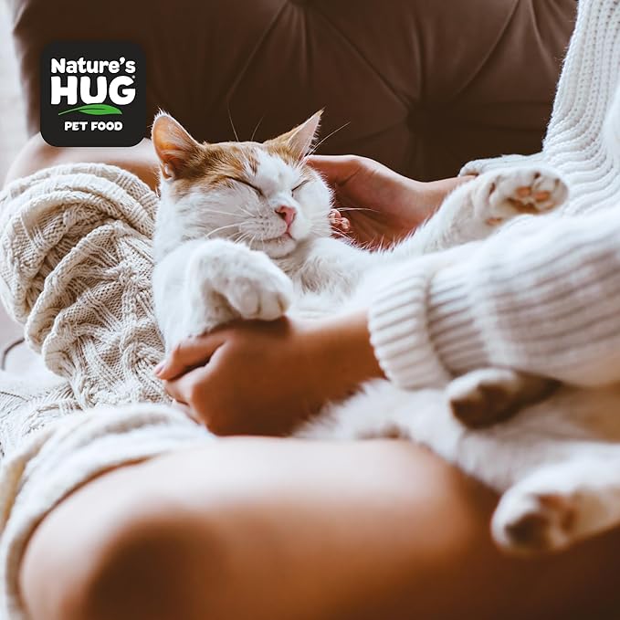 Nature's HUG Hypoallergenic Dry Cat Food for Senior Support Vitality – Complete & Balanced Nutrition, Sensitive Stomach Support, High-Protein, Grain Free – 4lb