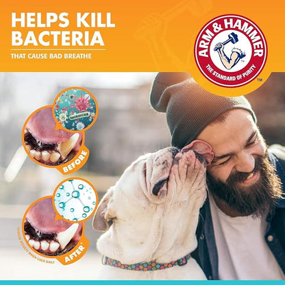 Arm & Hammer for Pets Dog Oral Care Spray, Mint Flavor Breath Freshener & Teeth Cleaning, Baking Soda Enhanced Plaque & Tartar Support, Easy Brushless Dental Care for Adult Dogs, 4 Fl Oz - 2 Pack
