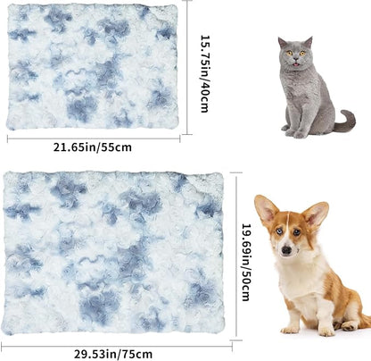 Self-Warming Cat Bed Pad 22 * 16 inch Self-Heating Cat Bed Mat Thermal Blanket for Indoor Cats & Small Dogs