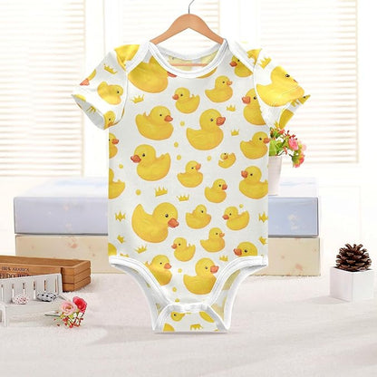 Bright Emotions Raccoons Baby Short Sleeve Bodysuits Romper Unisex Infant Outfit Wrapping Clothes for Boy Girl kids 3M