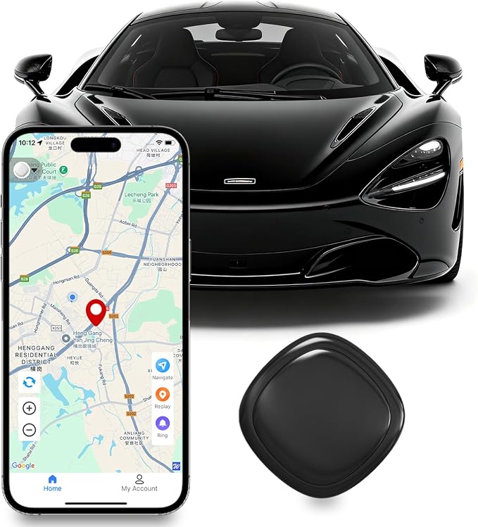 GPS Tracker for Vehicles, GPS Portable Magnetic Car GPS Tracking, Wide-Area Location GPS Tracker for Kids, Dogs, No Subscription Required/No Monthly Fee/No SIM Card Required