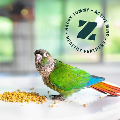 ZuPreem Natural Bird Food, Bird Feed Pellets for Amazons, Cockatoos & Macaws, ZuPreem Core Nutrition, Made in USA, Added Vitamins, Cockatoo Food, Macaw Feed, (Large, 3 lb Bag)
