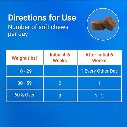 Nutramax Laboratories Cosequin DS Plus MSM Professional Line for Dogs,60 Soft Chews,(Pack of 2)