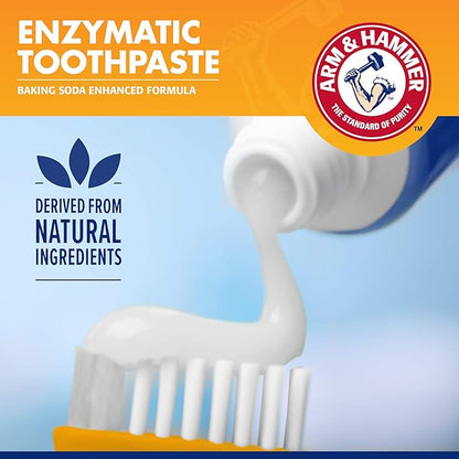 Arm & Hammer for Pets Tartar Control Dog Dental Care Kit, Dog Toothpaste Kit with Toothbrush and Finger Brush for Oral Hygiene and Fresh Breath Care, Banana Mint Flavor, 2.5 oz, 3-Piece Kit - 48 Pack
