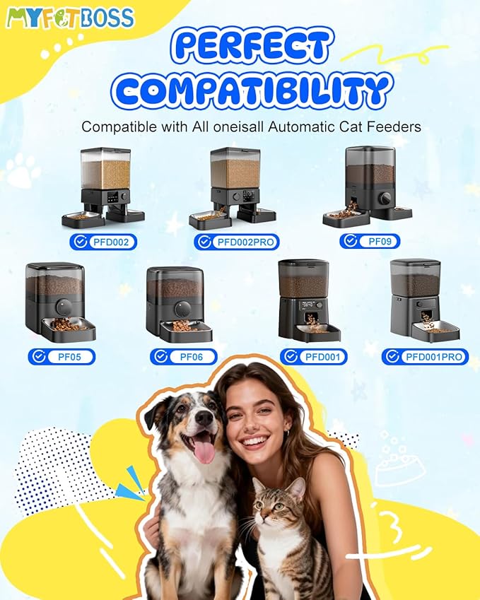 12PCS Desiccant Packets Replacement Compatible with oneisall All Automatic Cat Food Dispenser, Automatic Pet Feeders Cat Dog Feeder, Moisture Control Packs for Storage, Silica Gel Packets