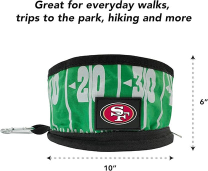 Pets First NFL Collapsible Pet Bowl