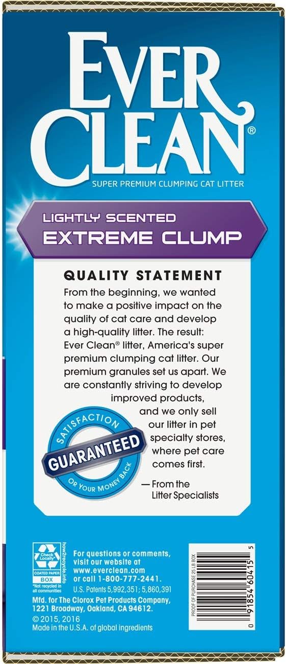 Ever Clean Extreme Clump Clumping Cat Litter, Scented, 25 Pounds, Multicolor (091854604155)
