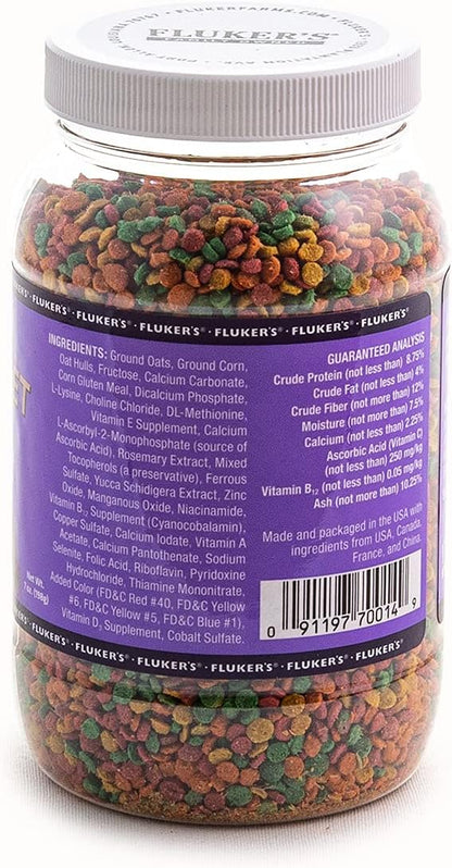 Fluker's Premium Tortoise Diet Small Pellet Food, 7 oz (Pack of 2)