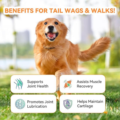 PUAINTA Hip & Joint Soft Chews for Dogs & Cats – Glucosamine, Chondroitin, Collagen & MSM for Joint Support, Mobility & Flexibility, Senior & Small/Medium Breeds, Chicken Flavor (30 Count)