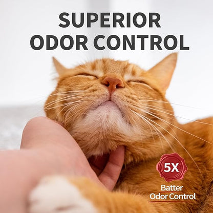 ABCPET Cat Litter Crystals No Clumping Odor Control Kitty Litter Non-Clumping No scooping Low Dust, Low Tracking, Dehydrates Waste - 8.6 lbs (2 x 4.3 lb Packs)