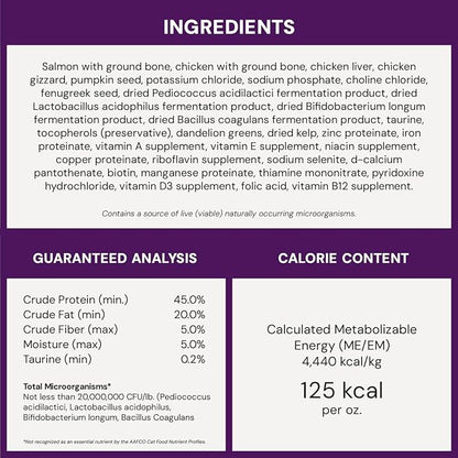 Stella & Chewy's Freeze-Dried Raw Cat Dinner Morsels - Premium Salmon & Chicken Recipe with 98% Wild-Caught & Cage-Free Protein - Natural Grain-Free Cat & Kitten Food - Made in USA - 18 oz (Pack of 2)