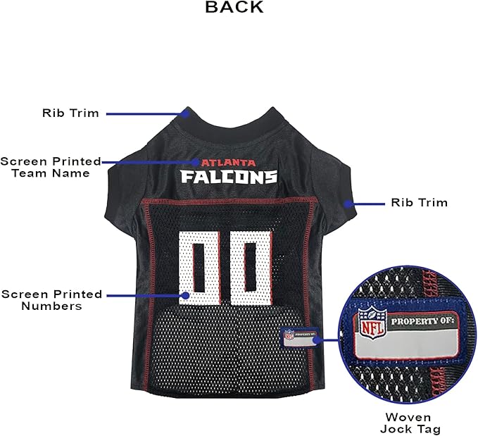 Atlanta Falcons Raglan Pet Jersey