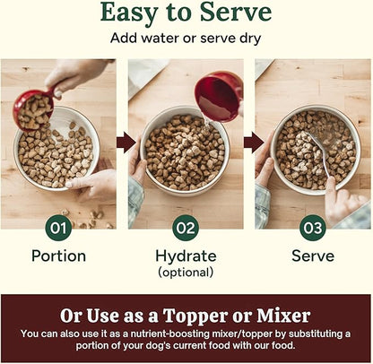 360 Pet Nutrition Freeze-Dried Raw Dog Food – Chicken Recipe with Liver & Organs, High Protein, Omega-3s, Fruits, Veggies & Superfoods, Grain-Free, No Fillers 4 x 16 oz Made in USA