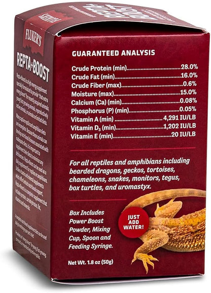 Fluker's Repta Boost, Insectivore and Carnivore High AMP Boost Reptile Supplement, 50gm