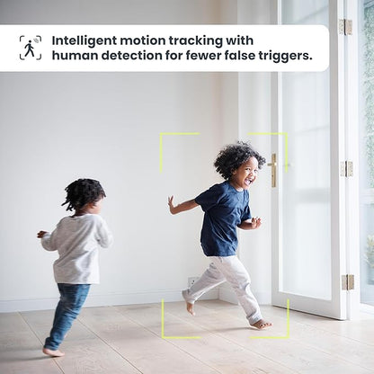 Feit Electric Smart Security Camera Bulb, 2K QHD Resolution, 2-Way Audio, Human Tracking, 350° Pan, Night Vision, Motion Alerts, E26 Base, Alexa/Google Assistant Compatible, CAM/PAN/WIFI/E26/2K