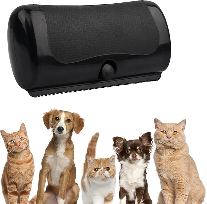 Deshedding Dog Brush Dog Grooming Brush for Shedding Pet Hair Removal Tool for Cats, Dogs, Horses(Color:Black)
