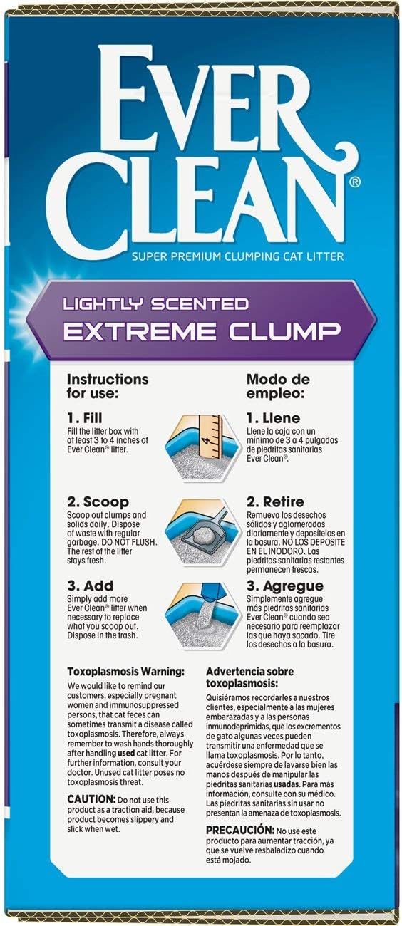 Ever Clean Extreme Clump Clumping Cat Litter, Scented, 25 Pounds, Multicolor (091854604155)
