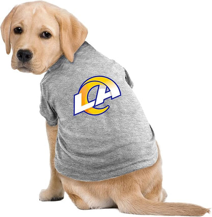 Littlearth NFL Los Angeles Rams Pet T-Shirt, Team Color, Small