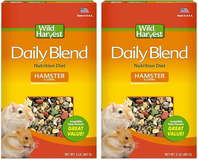 Wild Harvest United pet Group p-83138 32 OZ, Premium Hamster/Gerbil Food (Pack of 2)