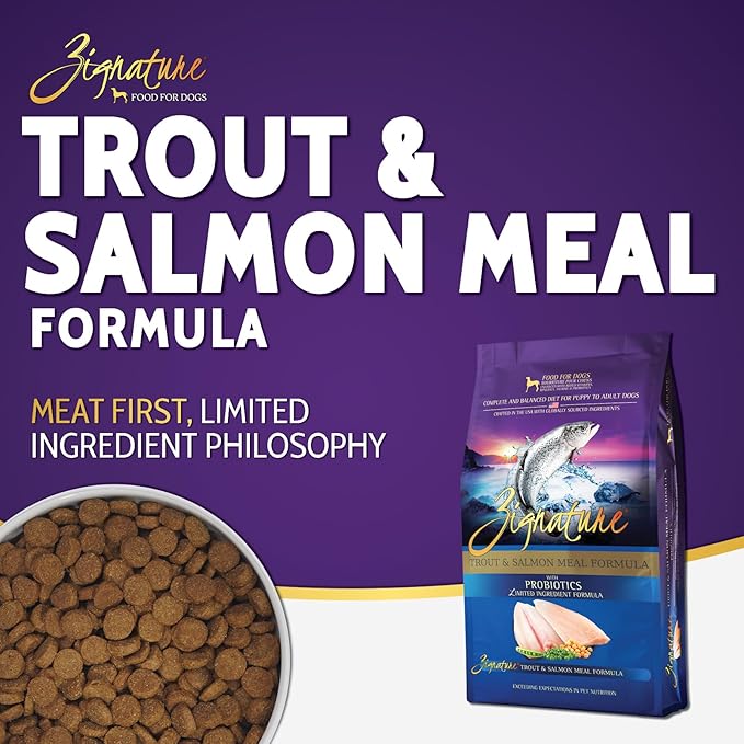Zignature Trout & Salmon Limited Ingredient Formula Dry Dog Food 25lb