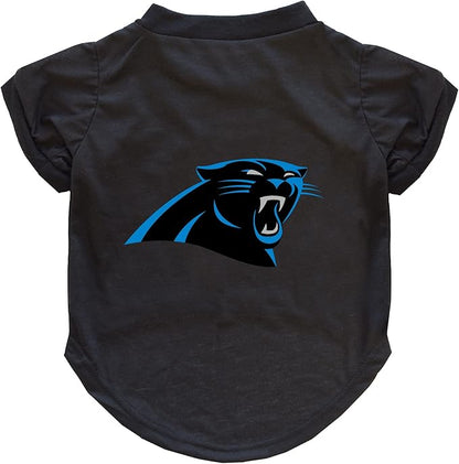 Littlearth NFL Carolina Panthers Pet T-Shirt, Team Color, Medium