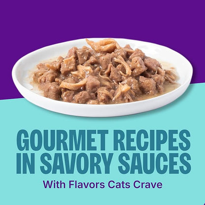 Wellness CORE Signature Selects Chunky Adult Canned Wet Cat Food, Natural, Protein Rich, Grain Free, Beef and Chicken Entrée Recipe, 5.3 oz, Pack of 12 Cans