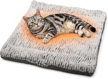 Self Warming Cat Bed, 31.5" x 23.6" Reversible Two-Sided Use Self Heating Cat Pad, Reflects Body Heat, Washable, Thermal Non Electric Heating Mat, for Cats, Small Dogs
