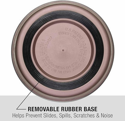Loving Pets Bella Dog Bowls- Stainless Steel Dog & Cat Bowls - Spill Proof Dog Food Bowl, Cat Bowl, Puppy Essentials & Pet Supplies Great for Home & Travel (X-Large 65-100lbs, Grape)