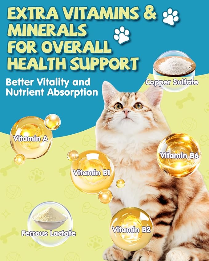 L-Lysine for Cats,Lysine Drops Immune Support Supplement,Sneezing,Cold,Allergy Relief,Runny Nose,Feline Respiratory,Natural Antibiotics for Cats with Colostrum,Taurine Cat(Roast Chicken Flavor/2floz)