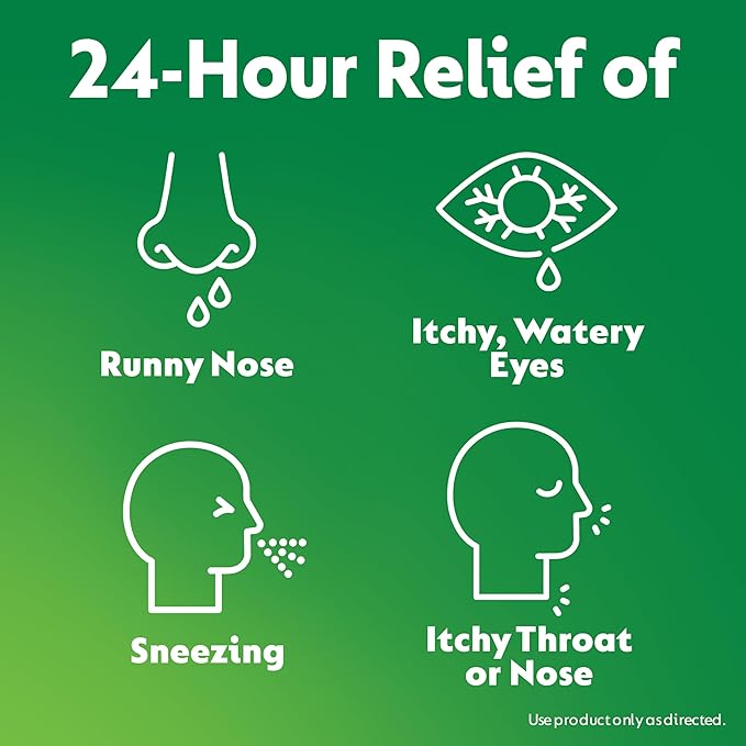 Zyrtec 24 Hour Allergy Relief Tablets, Indoor & Outdoor Allergy Medicine for Adults with 5 mg Cetirizine Hydrochloride, Relief of Runny Nose, Sneezing, Itchy Eyes, Plus Dust, Mold & Pet Dander, 35 ct