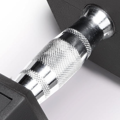 Marcy Classic Rubber Hex Dumbbell with Knurled Grip for Strength Training and Bodybuilding, 5lb - 50lb Single Dumbbell for Exercise & Fitness, Sold Individually