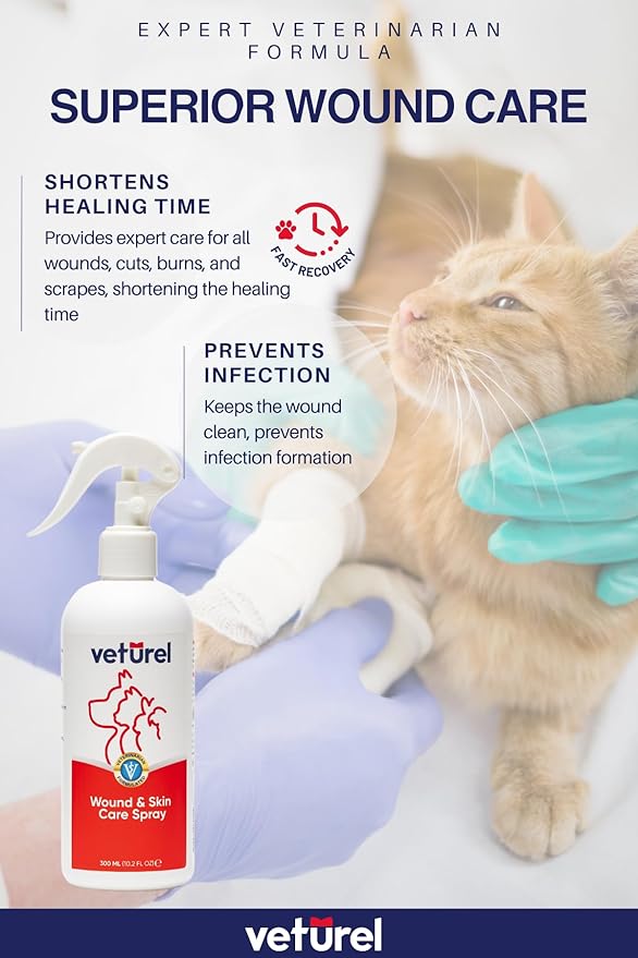 Veturel | Gentle Dog Hot Spot Care - Cat and Dog Skin Care10.2 oz (10 Oz)