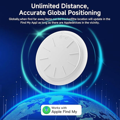 Mini GPS Tracker for Vehicles No Monthly Fee,GPS Car Tracker,Hidden Car Tracker with Case,Real Time Car GPS Tracker Work with Apple Find My(iOS Only) (Waterproof White,4PCS)