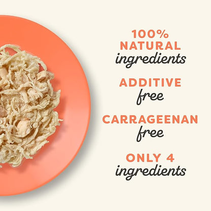 Applaws Natural Wet Cat Food in Broth, Limited and Natural Ingredients, High Protein with No Artificial Additives, Chicken Breast & Salmon in Broth (10 x 2.12 oz Easy-Open Cups)