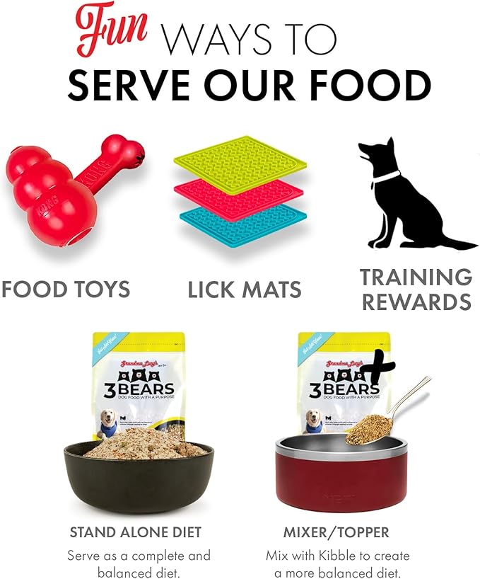 3 Bears Chicken Dog Food - 1lb