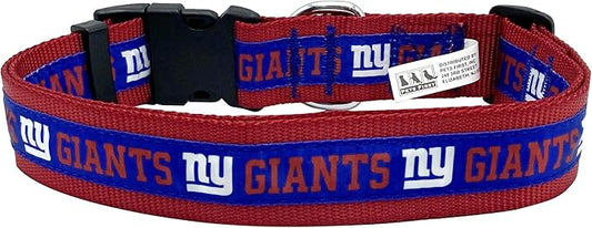Pets First NFL New York Giants Licensed PET COLLAR, Extra Large - Heavy-Duty, Strong, and Durable Dog Collar. Available in 31 Football Teams and 4 Sizes