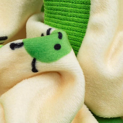 Fitwarm Caterpillar Dog Fleece Pajamas, Cozy Clothes for Small Dogs Boy Girl, Funny Pet Onesie, Beige, Green, XXL