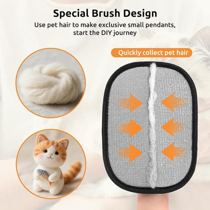SAWMONG Pet Hair Removal Glove, 2Pcs Cat & Dog Reusable Pet Hair Remover Gloves New Upgrade, Grooming Pet Hair Remover Tool, Alternative to Lint Rollers