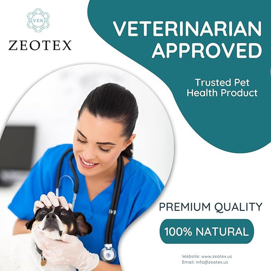 Zeolite Powder 100% Natural Food Supplement for Immunity & Detox, Digestive Health, Joint Health Supplement Powder, Liver Detox, Enhance Pet Health w/Easy-to-Use Pet Supplements, 120g/4.23 oz.