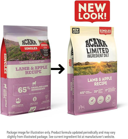 ACANA Singles Limited Ingredient Grain Free High Protein Dry Dog Food Lamb & Apple Recipe 22.5lb Bag