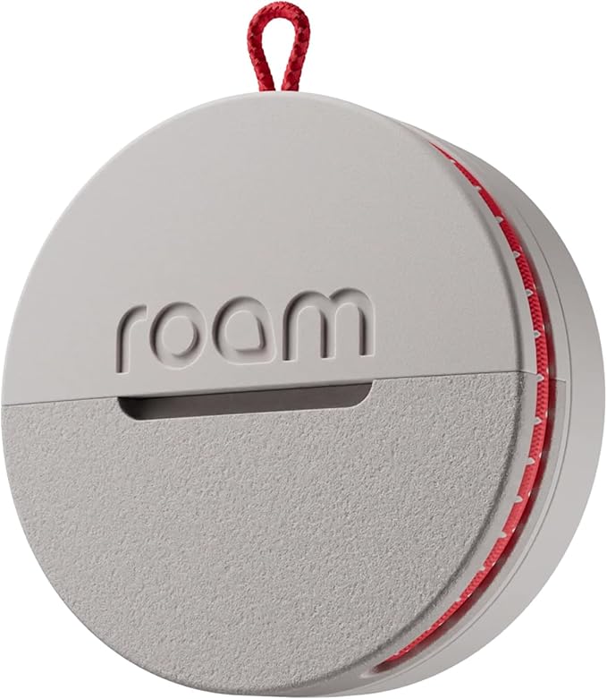 ROAM SMART TRACKER - Bluetooth Tracker & Item Locator for Keys, Luggage, Kid & Pet Gear, (iOS, Android), No App or Subscription, Fast Setup, Waterproof, 1-Pack, Grey